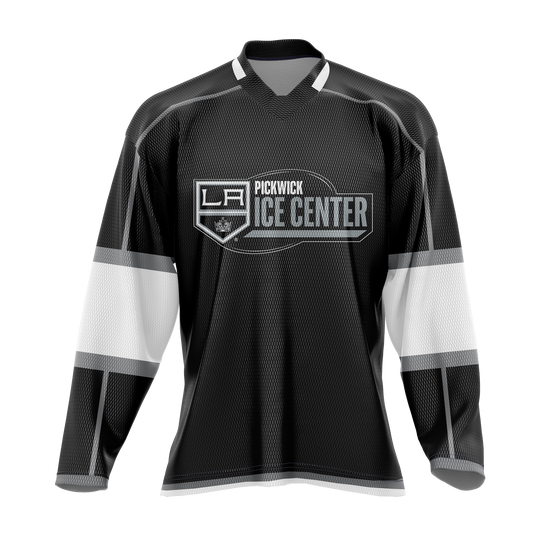LA KINGS - Pickwick Ice Center - Ice Hockey Jersey - Dark    Patriot Sports   Front View. Printed all over in HD on premium fabric. Handmade in California. 