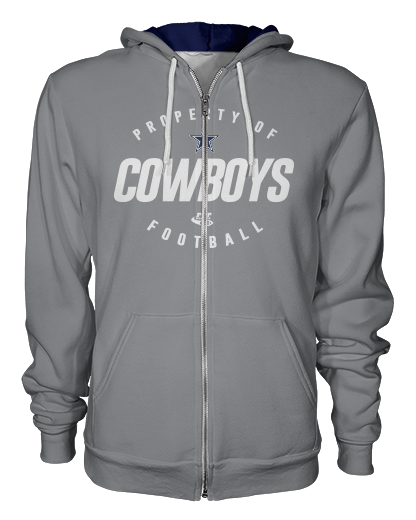 Cowboys Property printed all over in HD on premium fabric. Handmade in California.
