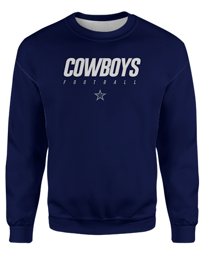 Cowboys Classic printed all over in HD on premium fabric. Handmade in California.