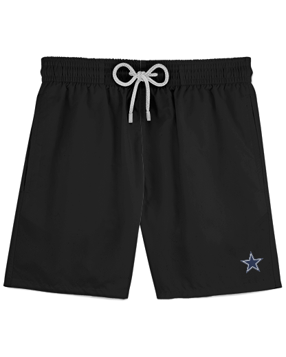 Cowboys Coaches Athletic Shorts Patriot Sports  Front View.  printed all over in HD on premium fabric. Handmade in California.