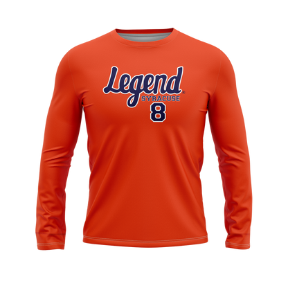 Legend Syracuse 8 Orange Long-Sleeve T-Shirt