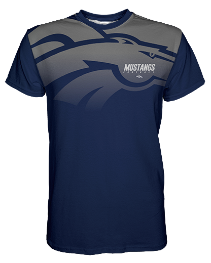 Mustangs Faded printed all over in HD on premium fabric. Handmade in California.