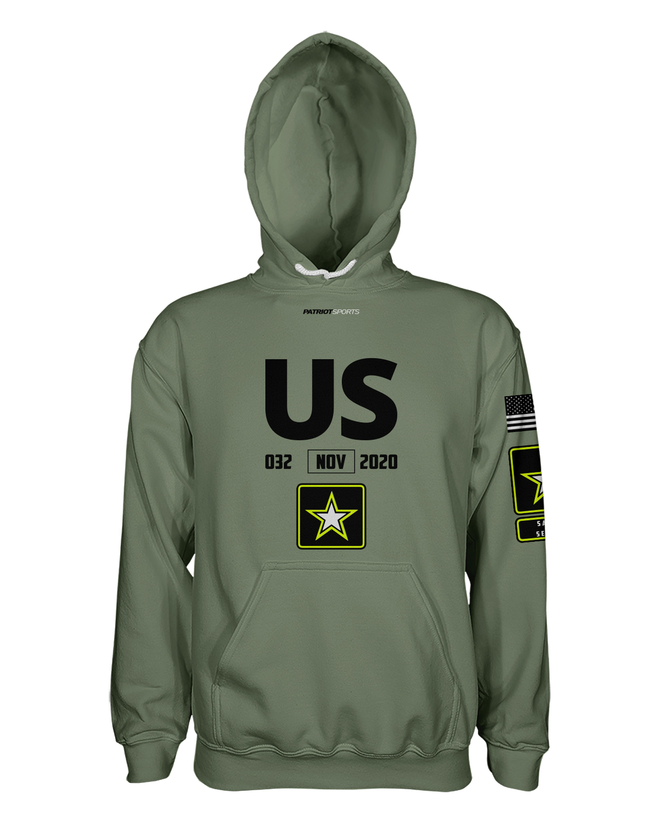 ARMY printed all over in HD on premium fabric. Handmade in California.