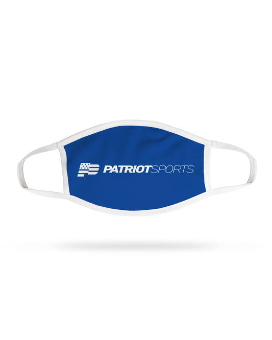 Patriot Premium Face Mask Patriot Sports Front View with elastic  ear loop strap and  Ultra   HD Graphic . 