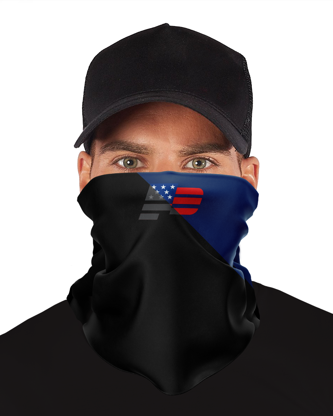  Split Gaiter (Multipurpose Face Mask  Patriot Sports Split View