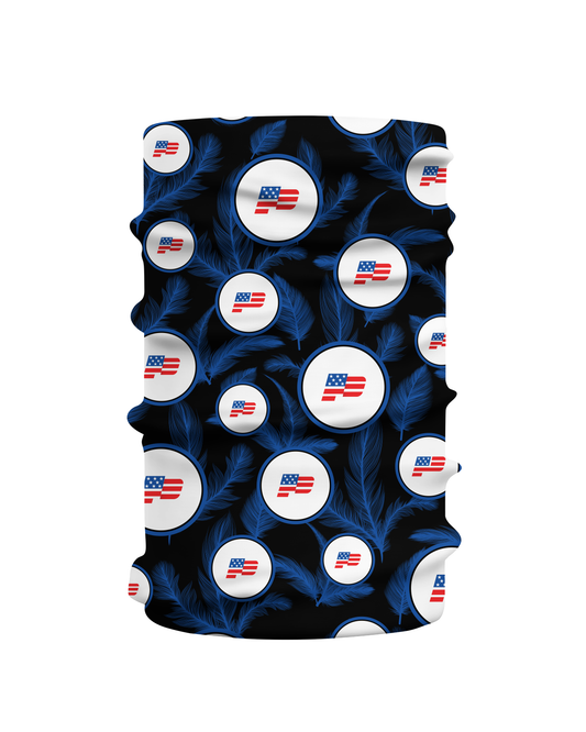 Patriot Sports Stamp Gaiter (Multipurpose Face Mask)   in blue and with Ultra HD Graphics.