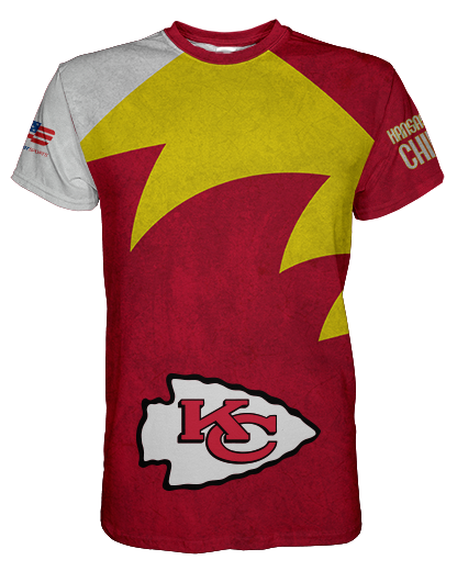 Chiefs Win printed all over in HD on premium fabric. Handmade in California.