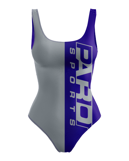 PEAR One Piece Swimsuit Patriot Sports  Front View. Printed all over in HD on premium fabric. Handmade in California.