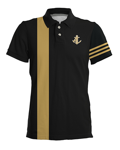 SOFTBALL Polo   Patriot Sports    Front  View.Printed all over in HD on premium fabric. Handmade in California.