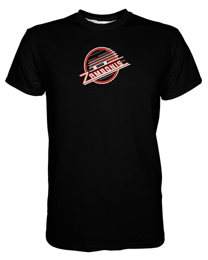 ESSENTIAL T-shirt Black   printed all over in HD on premium fabric Handmade in California.
