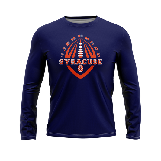 Legend Syracuse 8 Navy Long-Sleeve T-Shirt