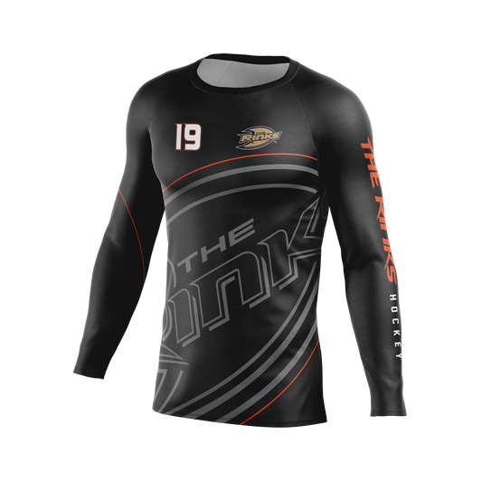 The Rinks™ Official Member Compression Shirt (Custom Number)