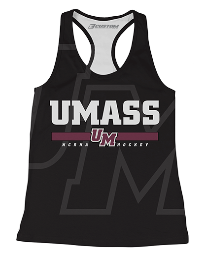 UMass Ghosted Womens Racerback Tank product image