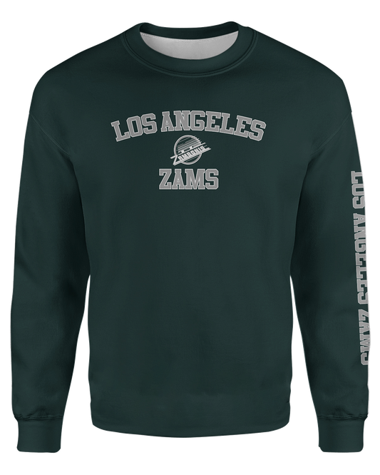 DAR Sweatshirt Patriot Sports Front View. Printed all over in HD on premium fabric. Handmade in California. 